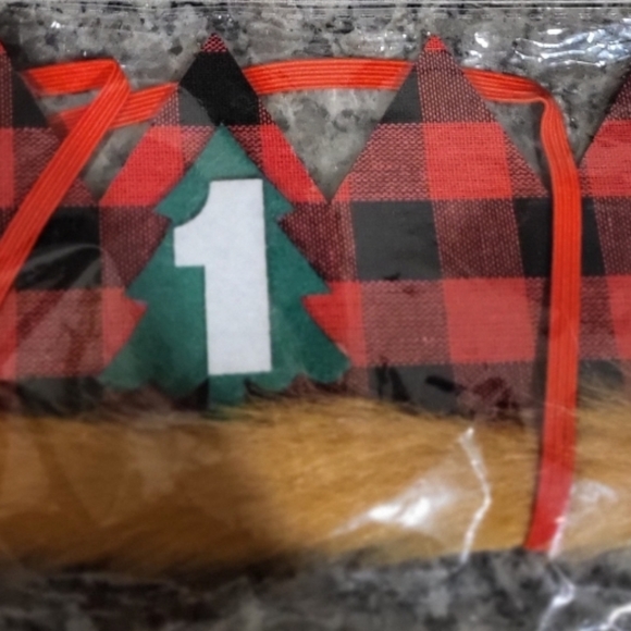 3Pcs Lumberjack 1st Birthday Party Hat Cake Topper Banner Buffalo Plaid Camping - Picture 7 of 7